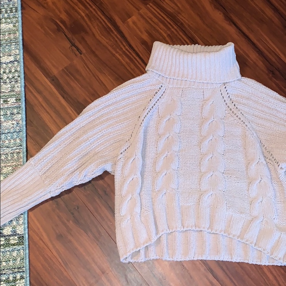 Tan Turtleneck Sweater